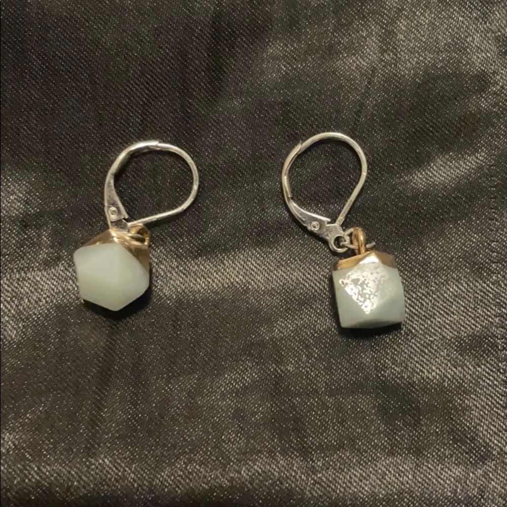 Cute hand made stone earring.